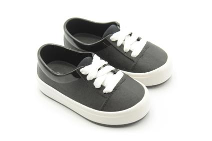 Tênis Mini Melissa Street bb Preto/Branco
