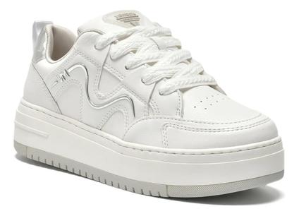 Tênis Via Marte Feminino Plataforma Metalizado 306-002-11