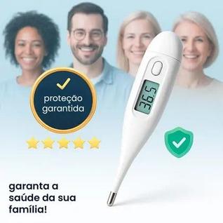 Termômetro Digital para Primeiros Socorros Itens Essenciais Farmácia Casa Família Proteção
