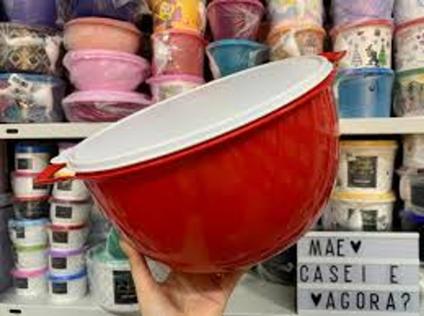 Tigela Tupperware Mega Criativa 10l COR SORTIDA Tigela Cozinha Para Preparação