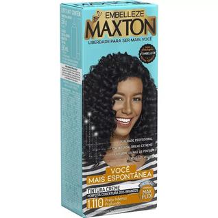 Tinta de Cabelo Preto Intenso Profundo 1.110 Maxton