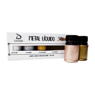Tinta Metal Líquido Talento Ultra Metálica Com 5 Cores Com 37ml