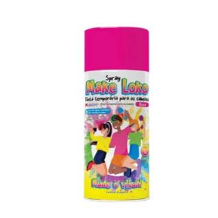 Tinta spray temporária p/cabelo make loko 120ml cor rosa unidade