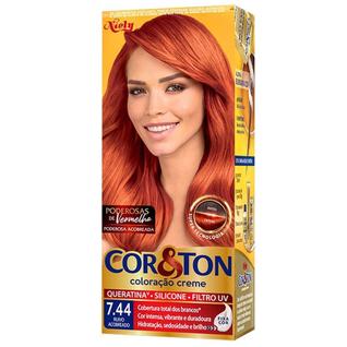 Tintura Cor E Ton Ind 7.44 Ruivo Acobreado