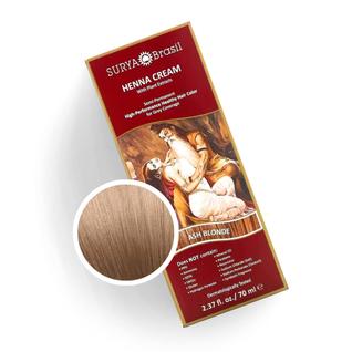 Tintura para cabelo Surya Brasil Creme de Henna Loiro Cinza 70mL
