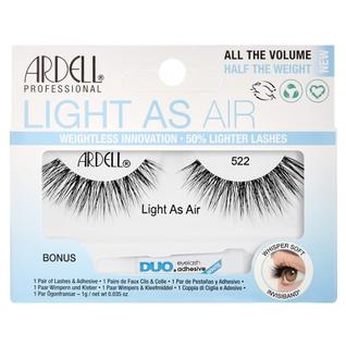 Tira os cílios Ardell Light As Air 522 com adesivo para cílios