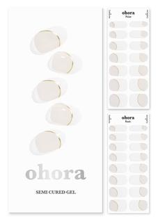 Tiras de unhas em gel Sohora Semi Curadas em Sílfano com acessórios