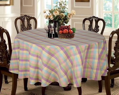 Toalha de mesa Urban Villa Buffalo Check 100% algodão 180 cm redonda