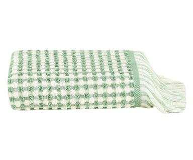 Toalha de Rosto com Franja Loom Verde Menta