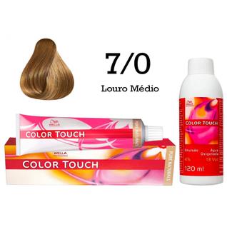 Tonalizante Color Touch 7.0 Louro Médio Emulsão Ox  Wella Professionals