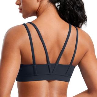 Top Esportivo Sem Costura CRZ YOGA Butterluxe Decote V Marinho XS