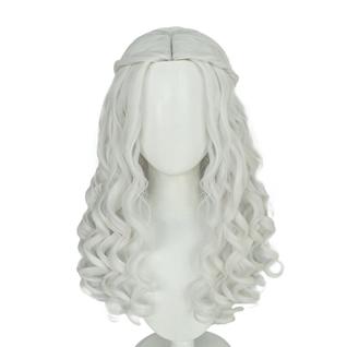 Traje White Queen Alice in Wonderland Anime Party Synthetic