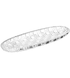 Travessa 40,2cm x 13,5cm x 3,3cm Vichy Cristal Ecológico