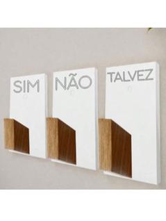 Trio De Ganchos Penduradores Provador Lojas Sim Não Talvez