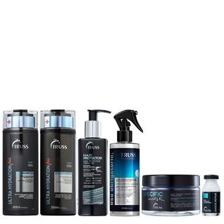 Truss Ultra Hydration Plus+ Kit Shampoo Condicionador Specific Mask Shock Repair Hair Prot