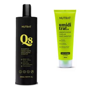umidificador de cachos umid trat ATIVADOR  E SHAMPOO Q8 com minerais nutrat prolab