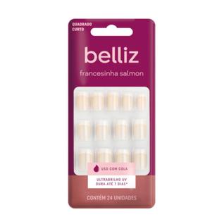 Unhas Postiças Belliz Francesinha Salmon 1205