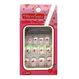 Unhas Postiças Infantis Decoradas Frutinhas Discoteen