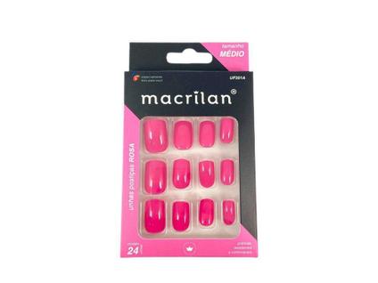 Unhas Postiças Macrilan Rosa Médio  - UP301A