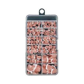 Unhas Postiças Quadradas Curtas Rosa Nude Brilhante Marrom Para Os Pés, Estilo Francesinha