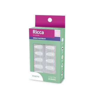 Unhas ricca naturais stiletto 2278