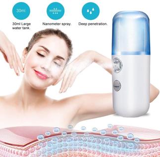 Vaporizador de Mão Nano Mist para Rosto e Olhos Cuidado Facial Prático com Carregamento US