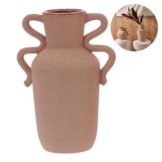 Vaso Decorativo Multiuso Em Cerâmica Rose Estilo Rústico Industrial E Boho Chic