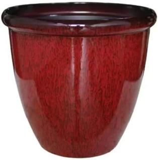 Vaso Decorativo Para Plantas Grandes Auto Brilho Para Sala, Vaso Liso Efeito Marmorizado B