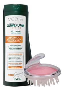 Vedis shampoo guanxuma force secos 350ml + escova massageadora
