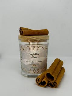 Vela Gabriela Cravo e Canela 60g - Cravo, Canela e Cacau