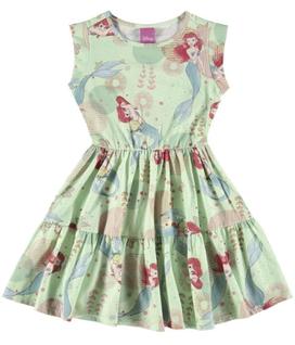 Vestido ariel disney meia malha malwee 8