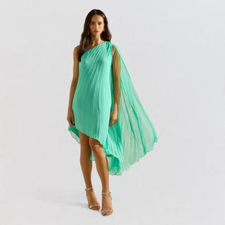 Vestido Ave Rara Assimétrico Plissado