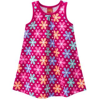 Vestido Bebê Kyly em meia malha, estampa floral.109606