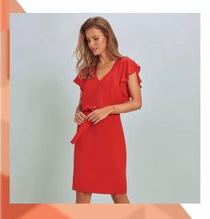 Vestido Botão com Amarração