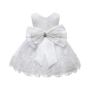 Vestido De Natal Branco Para Meninas, Elegante, Para Damas De Honra, Batizado E Formatura,