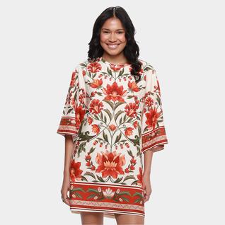 Vestido Farm T-Shirt Básico Natalia Feminino