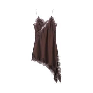 Vestido Feminino Longo De Festa Com Decote V Sexy, Renda Irregular E Alças, Nova Coleção 2