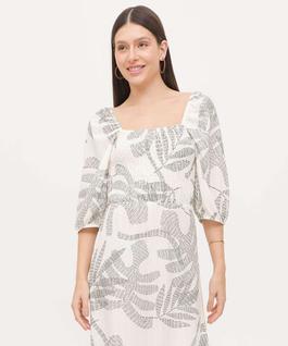 Vestido Feminino Midi Lastex Manga Bufante Marisa-27018
