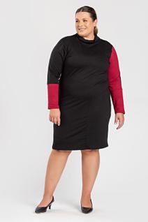 Vestido Feminino Plus Size Viscose com Elastano Detalhes Mangas - Serena