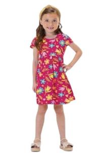 Vestido Infantil Menina Cotton Leve Primavera Flores