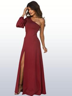 Vestido Longo De Festa Elegante Social Tubinho Madrinha Casamento Moda Festa Tendência Fem