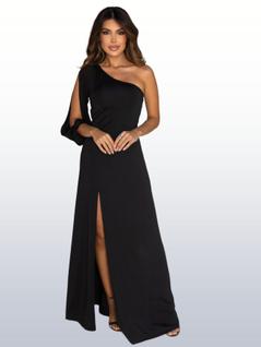 Vestido Longo De Festa Elegante Social Tubinho Madrinha Casamento Moda Festa Tendência Fem