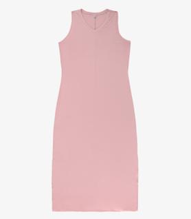 Vestido Longo Plus Size Infinita Cor Rosa