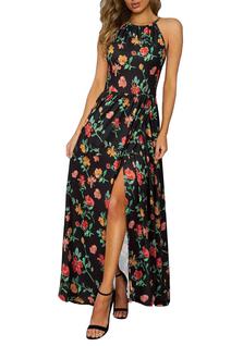 Vestido maxi formal de verão para convidados de casamento KILIG para mulheres