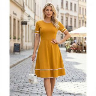 Vestido Midi Rodado Godê Evangélico Social Branco Festas Oferta Barato Promoção Mais Vendi
