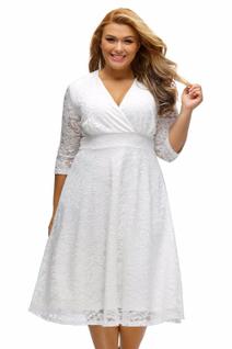 Vestido Plus Size 24 Renda Noivado Casamento Festa Batizado