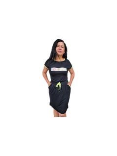Vestido plus size c/elastico cintura confortavel para usar com tenis 9415