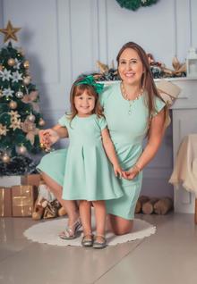 Vestido Tal Mãe Tal Filha Verde Menta