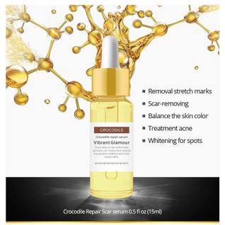 Vibrant Glamour Crocodile Serum Reparador de Barreira Cutânea Cicatrizes de Acne Poros Dil