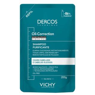 Vichy Dercos Oil-Correction Shampoo Purificante para Cabelos Oleosos Refil